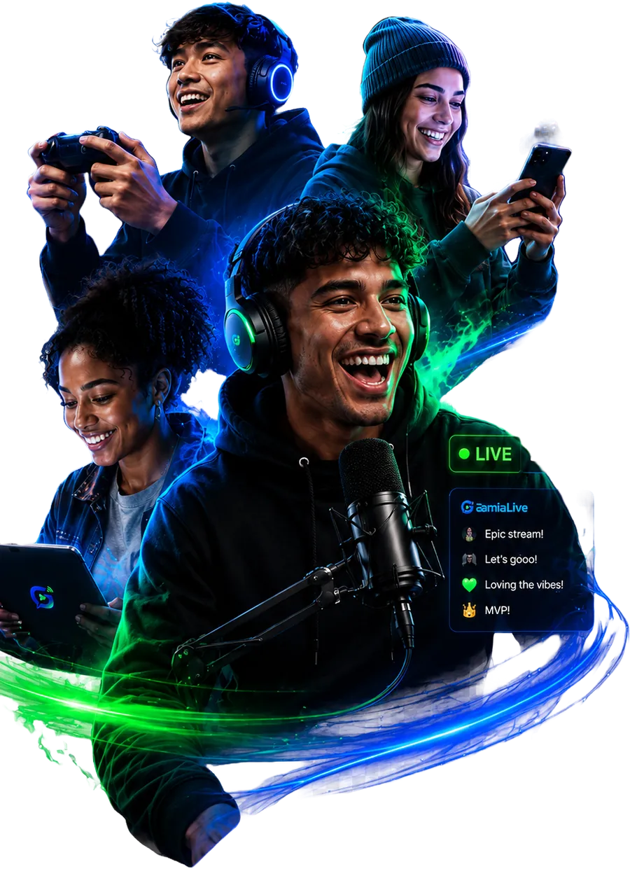 GamiaLive social streaming platform preview